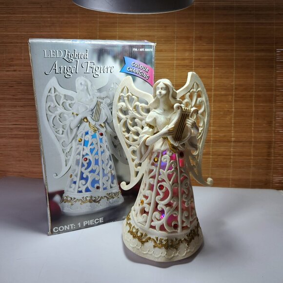 Costco LED Lighted Angel Figurine 11.5” Colour Changing Christmas Decor - Picture 1 of 17